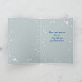 Frohe Weihnachten. Carte de Noël en allemand (Intérieur)