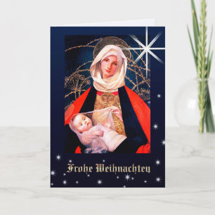 Frohe Weihnachten. Carte de Noël en allemand