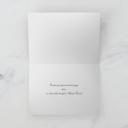 Frohe Weihnachten. Carte photo de Noël allemande (Intérieur)