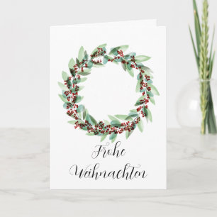 Frohe Weihnachten, Duits kerstfeest Feestdagen Kaart