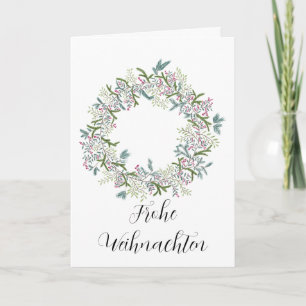 Frohe Weihnachten, Duits kerstfeest Feestdagen Kaart