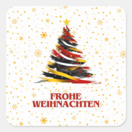 FROHE WEIHNACHTEN DUITSE STICKER