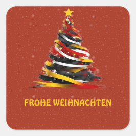 FROHE WEIHNACHTEN DUITSE STICKER