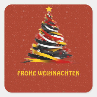 FROHE WEIHNACHTEN DUITSE STICKER