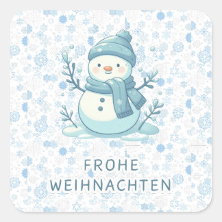 FROHE WEIHNACHTEN DUITSE STICKER