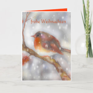 frohe weihnachten Duitse vrolijke Kerstmis Feestdagen Kaart