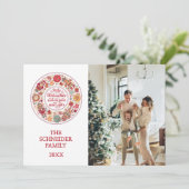 Frohe Weihnachten Feestdagenkaart (Staand voorkant)