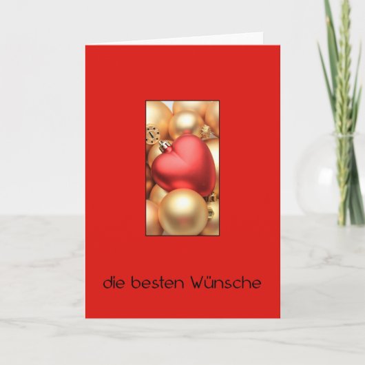 Frohe Weihnachten German KerstKaart Feestdagen Kaart (Voorkant)
