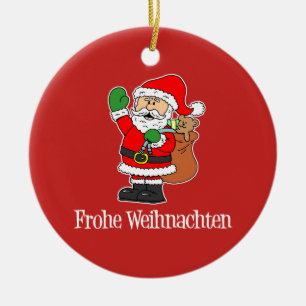 Frohe Weihnachten German Kerstkerstkerstkerstkerst Keramisch Ornament