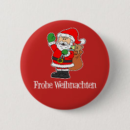 Frohe Weihnachten German Kerstkerstkerstkerstkerst Ronde Button 5,7 Cm