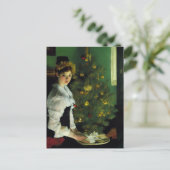 Frohe Weihnachten. Impressionismus Briefkaart (Staand voorkant)