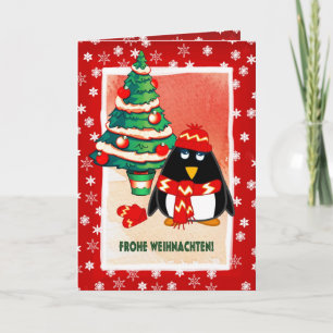 Frohe Weihnachten. kerstKaart in het Duits Feestdagen Kaart