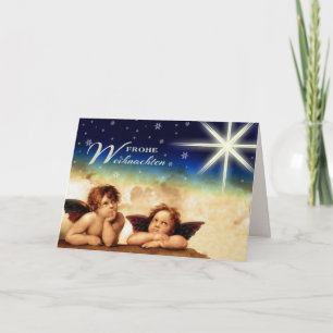 Frohe Weihnachten. KerstKaart in het Duits Feestdagen Kaart