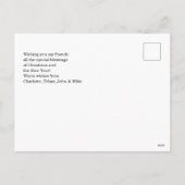 Frohe Weihnachten kundenspezifische Foto Feiertage Feestdagenkaart (Achterkant)