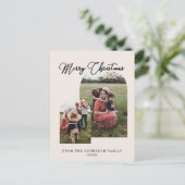 Frohe Weihnachten kundenspezifische Foto Feiertage Feestdagenkaart (Staand voorkant)