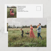 Frohe Weihnachten kundenspezifische Foto Feiertage Feestdagenkaart (Voorkant / Achterkant)