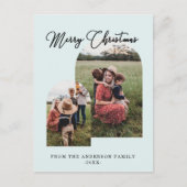 Frohe Weihnachten kundenspezifische Foto Feiertage Feestdagenkaart (Voorkant)