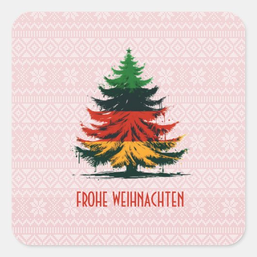 FROHE WEIHNACHTEN STICKER (Voorkant)