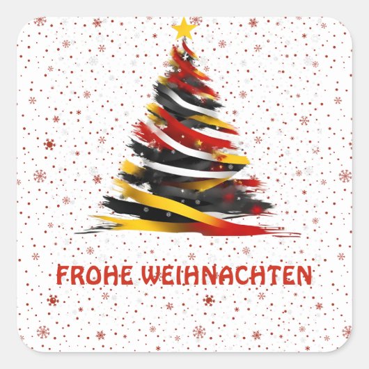 FROHE WEIHNACHTEN STICKER (Voorkant)