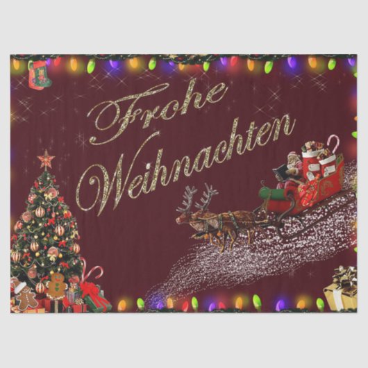 Frohe Weihnachten Tissuepapier (Voorkant)