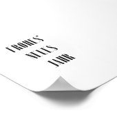 Frohes Neues Jahr - minimalistic typography poster (Coin)