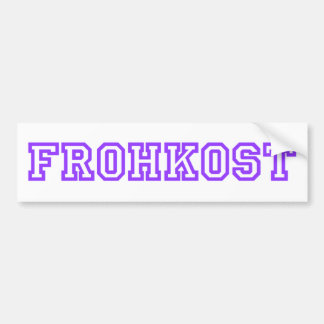 FROHKOST BUMPERSTICKER