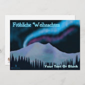 Fröhliche Weihnachten - Blue Aurora (Voorkant / Achterkant)