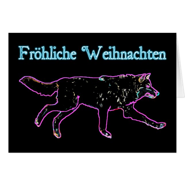 Frohliche Weihnachten - Electric Wolf (Voorkant Horizontaal)