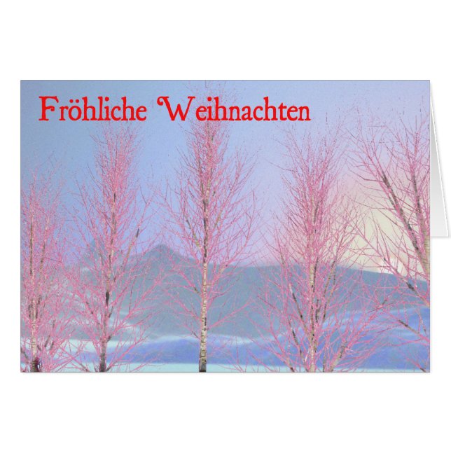 Frohliche Weihnachten - Framboise (Devant horizontal)
