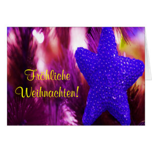 Fröhliche Weihnachten Kerst Paarse Ster II