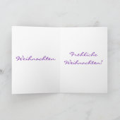 Fröhliche Weihnachten Kerstkerrood Star III Feestdagen Kaart (Binnen)