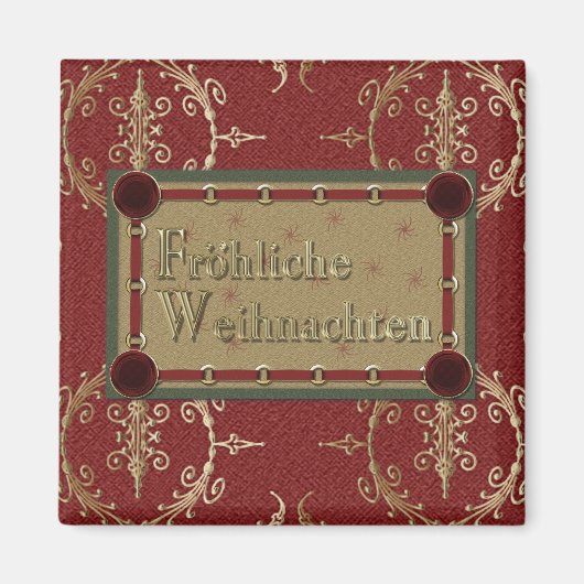 Frohliche Weihnachten Magnet (Devant)