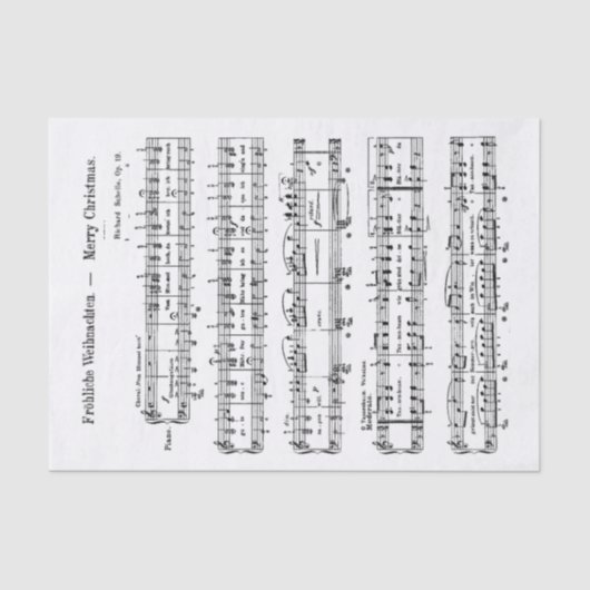 Fröhliche Weihnachten Merry German Tissuepapier (Voorkant)