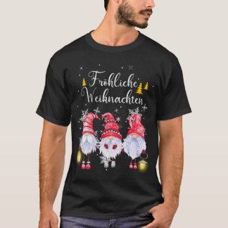 Frohliche Weihnachten Merry Kerstgnomen T-shirt