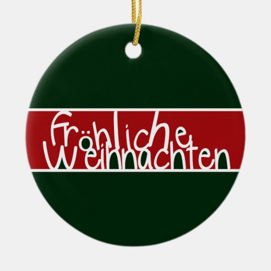 Frohliche Weihnachten Ornament (Voorkant)