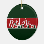 Frohliche Weihnachten Ornament (Links)