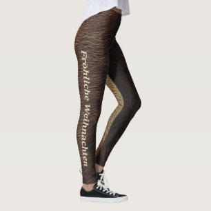Fröhliche Weihnachten over Cariou Fur Leggings
