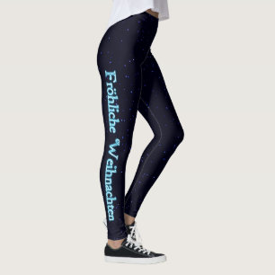 Fröhliche Weihnachten over sterren Leggings
