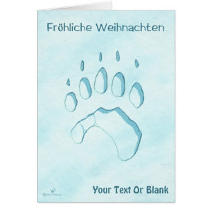 Fröhliche Weihnachten - Polar Beer Paw Print