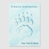 Fröhliche Weihnachten - Polar Beer Paw Print (Voorkant)