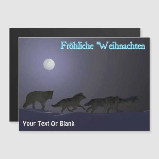 Fröhliche Weihnachten - Wolf Pack (Voorkant / Achterkant)