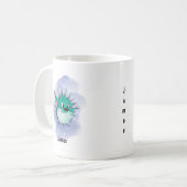 Fröhlicher grüner Kugelfisch Koffiemok (Voorkant links)