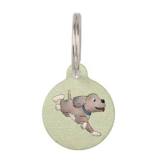 fröhlicher Hund Huisdierpenning