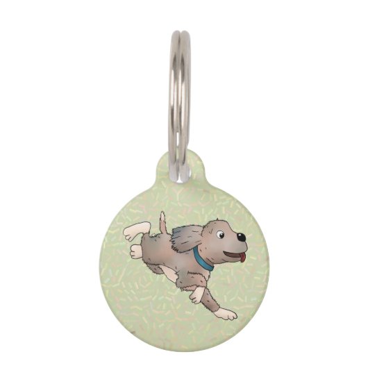 fröhlicher Hund Huisdierpenning (Voorkant)