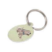 fröhlicher Hund Huisdierpenning (Zijkant)