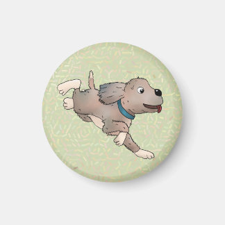 fröhlicher Hund Magneet