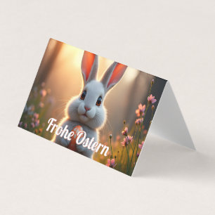 Fröhlicher Osterhase im Zauber des Frühlings Kaart