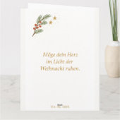 Fröhlicher Schneemann mit Weihnachtskugeln Kaart (Achterkant)