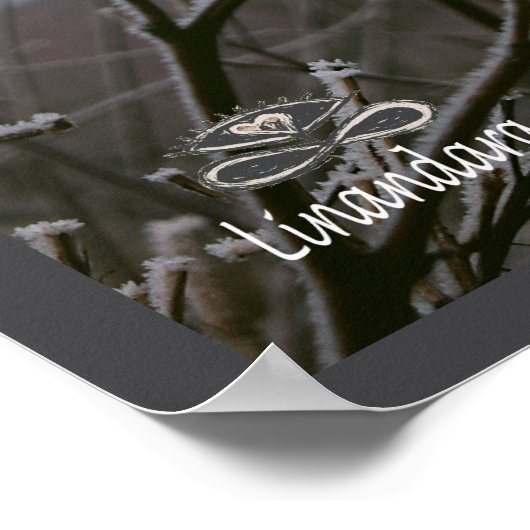 Froid de brouillard de Burdock d'hiver par Poster  (Coin)