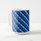 "Froid Ridge #4 Tiled" Résumé Conception Mug (Devant gauche)